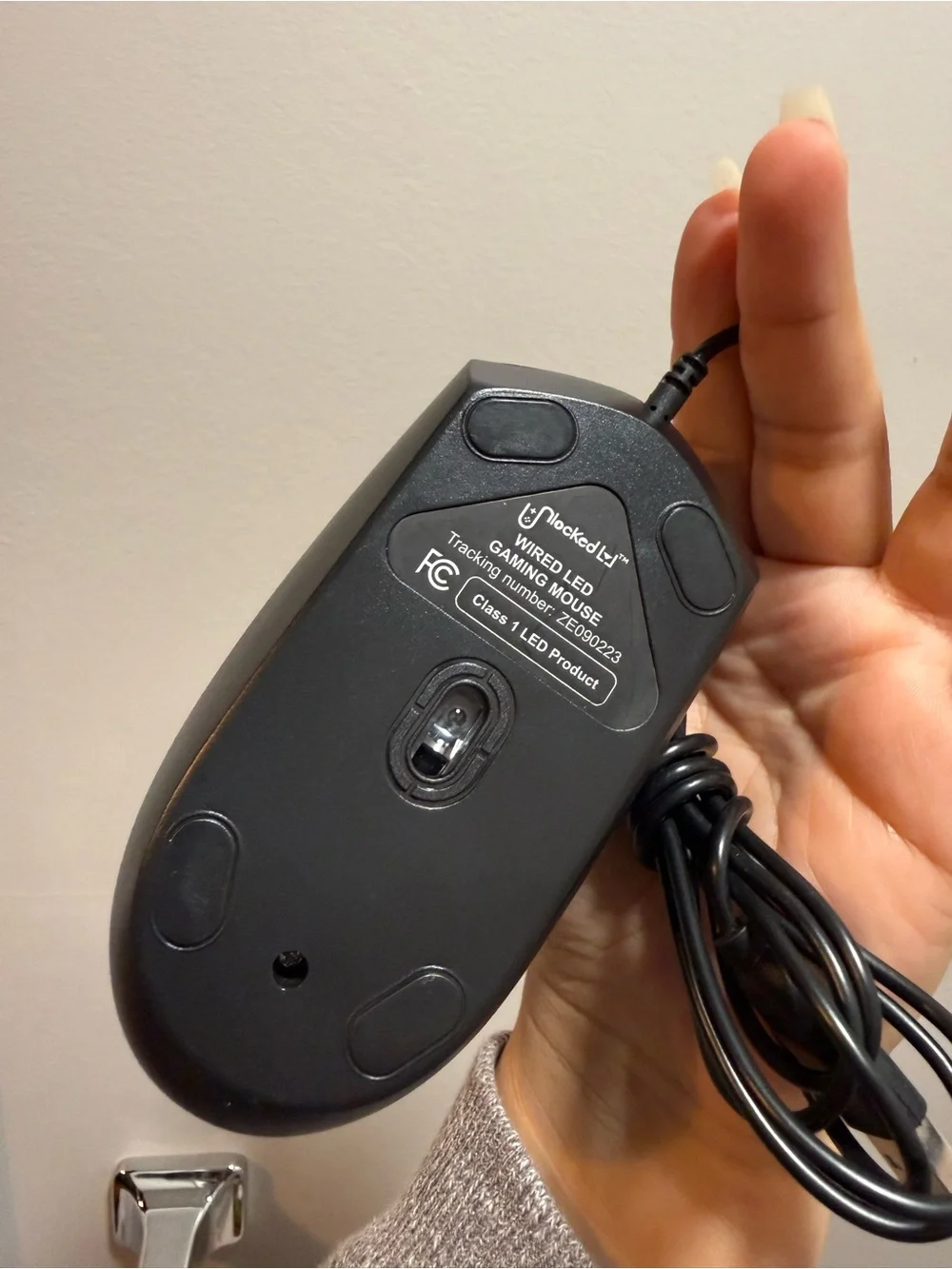 Wired Unlocked Black Ergonomic Mouse Controller Gaming